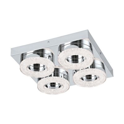 Chrome modern wall light plastic, Arjo, 4W, 3000K LED