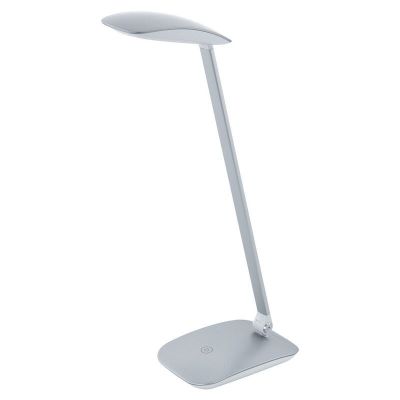 Silver modern desk lamp plastic, Arslan, 5W, 4000K LED, with touch dimmer