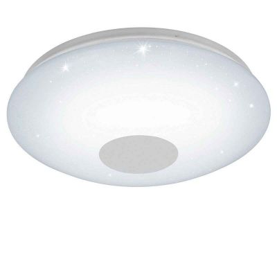 White ceiling light plastic, Barbera, 30W, warm to cold white adjustable LED