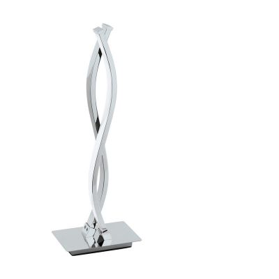 Chrome modern table lamp aluminium, Arantxa, 5W, 3000K LED, with switch