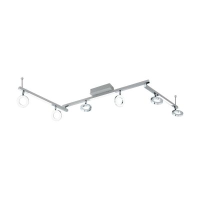 Chrome modern ceiling spotlight aluminium, Madelinde, 3W, 3000K LED