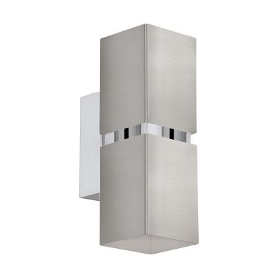 Nickel modern up down wall light metal, Annely