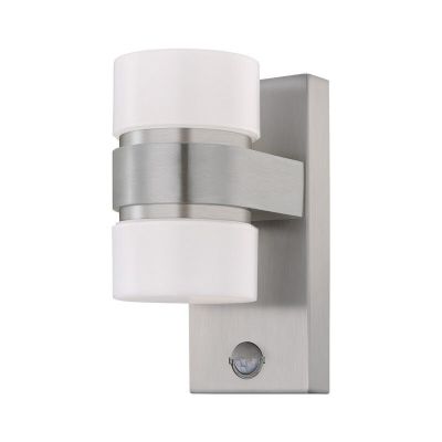 Anthracite outdoor wall light with motion sensor plastic, Birte, IP44