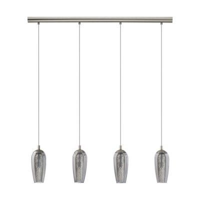 Nickel design pendant light glass, Olcay