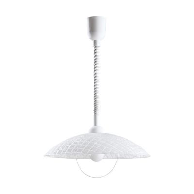 White modern pendant light glass, Broer