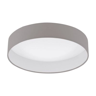 Taupe ceiling light fabric, Guido, 18W, 3000K LED
