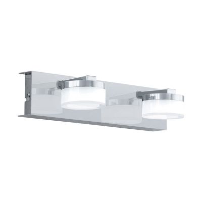 Chrome modern wall light plastic, Busra, 7W, 3000K LED, IP44