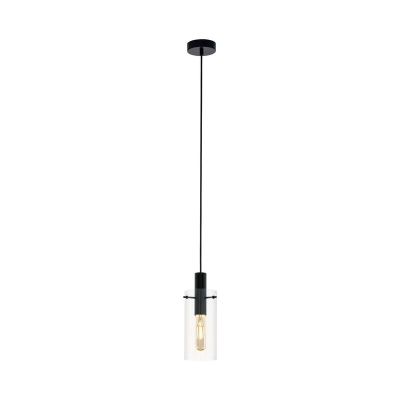 Black modern pendant light glass, Jovanni
