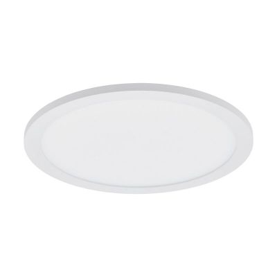 White flush ceiling light aluminium, Ericus, 17W, 4000K LED