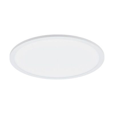White flush ceiling light aluminium, Ericus, 28W, 4000K LED