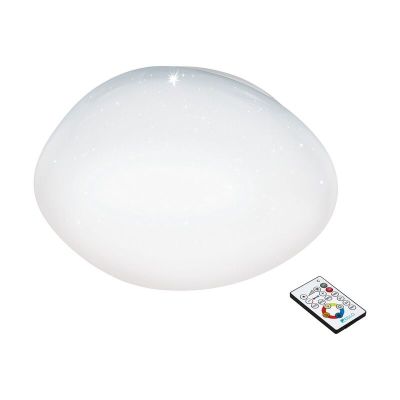 White flush ceiling light steel, Tyrell, 34W, adjustable light colour LED