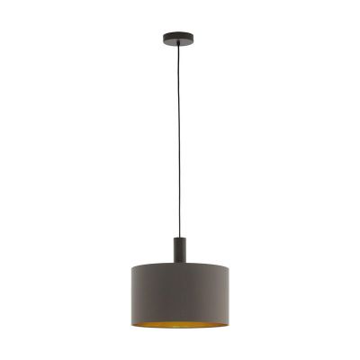 Brown modern pendant light fabric, Mies