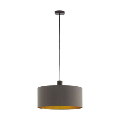Brown modern pendant light fabric, Mies