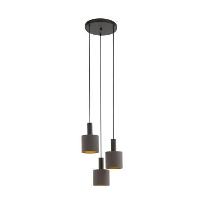 Brown modern pendant light fabric, Mies