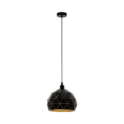 Black modern pendant light steel, Silva