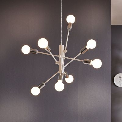 White pendant light steel, Pauline