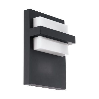Anthracite modern outdoor light aluminium, Nicol, 10W, 3000K LED, IP44