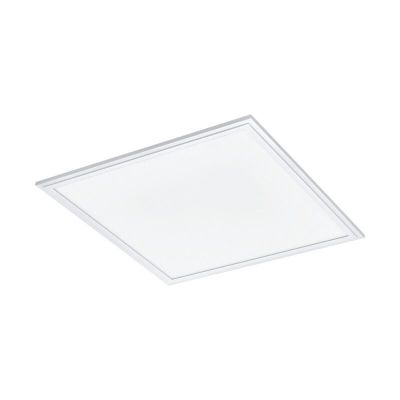 White modern flush ceiling light aluminium, Cathy, 21W, 4000K LED