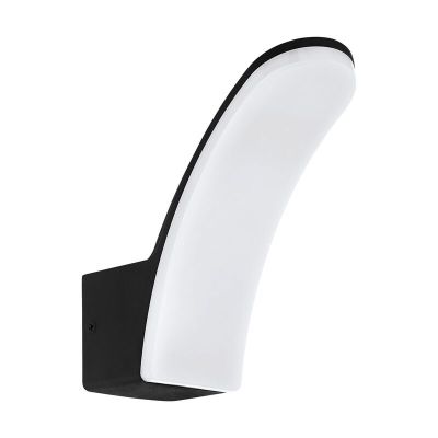 Black modern outdoor light aluminium, Oskar, 11W, 3000K LED, IP44