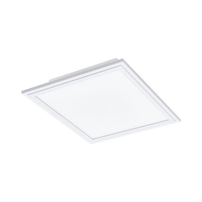 White modern flush ceiling light aluminium, Cathy, 14W, adjustable light colour LED