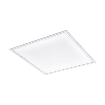 White modern flush ceiling light aluminium, Cathy, 30W, adjustable light colour LED