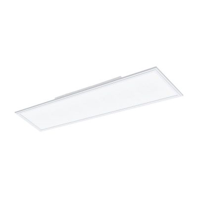 White modern flush ceiling light aluminium, Cathy, 30W, adjustable light colour LED
