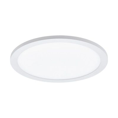 White flush ceiling light aluminium, Ericus, 14W, adjustable light colour LED