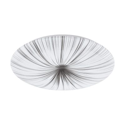 White flush ceiling light steel, Josta, 33W, 3000K LED