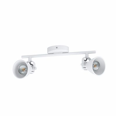 White vintage ceiling spotlight steel, Tinke