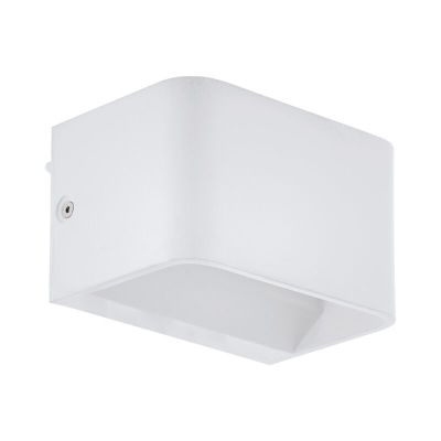White wall light aluminium, Tjalle, 6W, 3000K LED