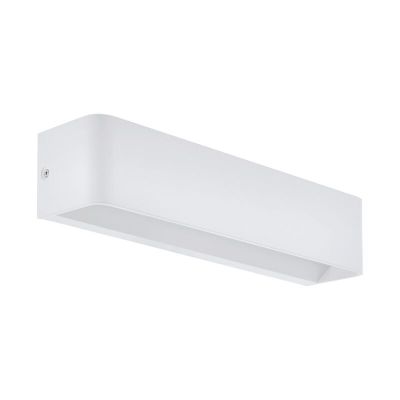 White wall light aluminium, Tjalle, 12W, 3000K LED
