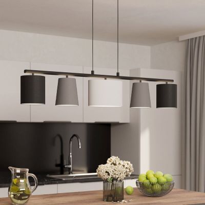 Grey modern pendant light steel, Anina