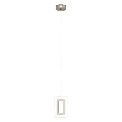 Nickel pendant light plastic, Niels, 5W, 3000K LED