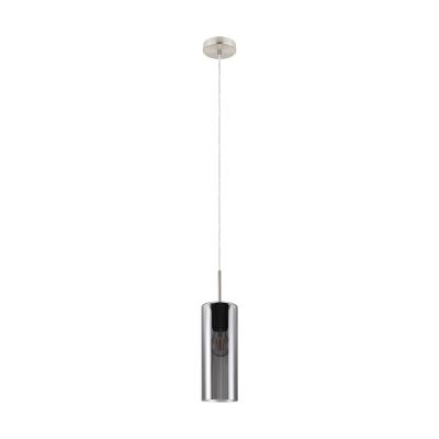 Grey pendant light smoke glass, Tino
