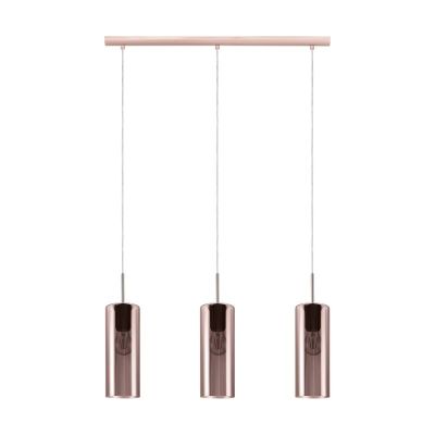Copper design pendant light glass, Tino
