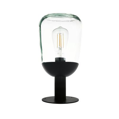 Black modern outdoor light aluminium, Kerwin, IP44
