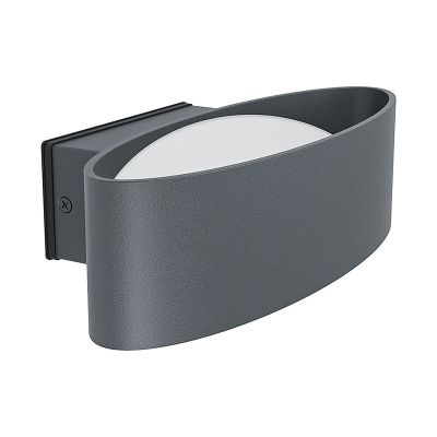 Anthracite modern outdoor light aluminium, Kawita, 10W, 3000K LED, IP44