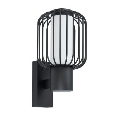 Black modern outdoor light steel, Latife, IP44