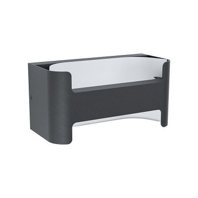 White modern outdoor light aluminium, Lard, 4,8W, 3000K LED, IP44