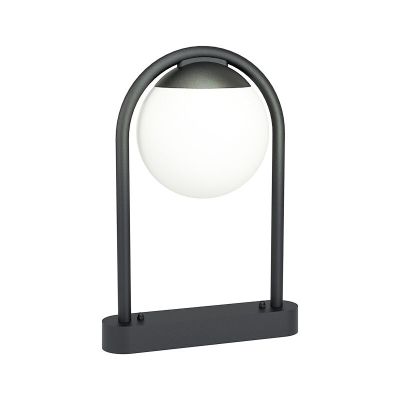 Black modern outdoor light steel, Lynne, IP44