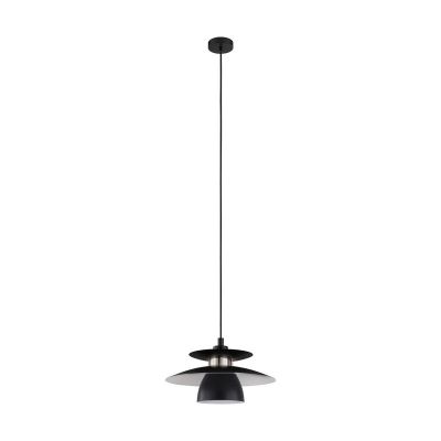 Black design pendant light steel, Lariana