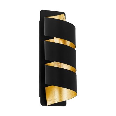Golden modern wall light steel, Niek