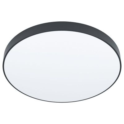 Black surface mounted downlight steel, Zippora, 24W, adjustable light colour LED