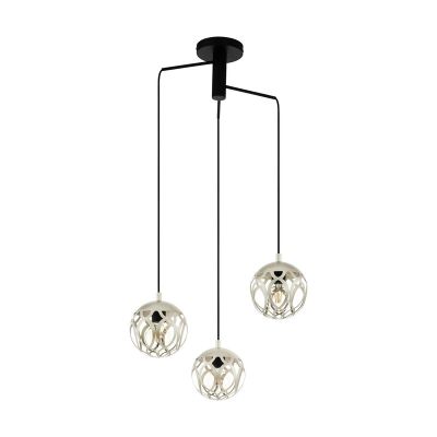 Grey modern pendant light steel, Eveliene