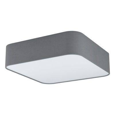White flush ceiling light steel, Abano