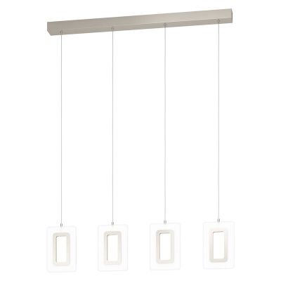 Nickel pendant light plastic, Niels, 5W, 3000K LED