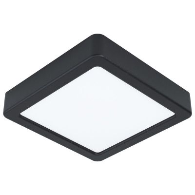 Black ceiling light steel, Pascale, 10W, 3000K LED