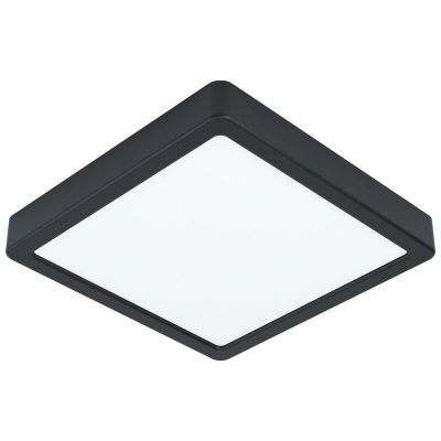 Black ceiling light steel, Pascale, 16W, 3000K LED