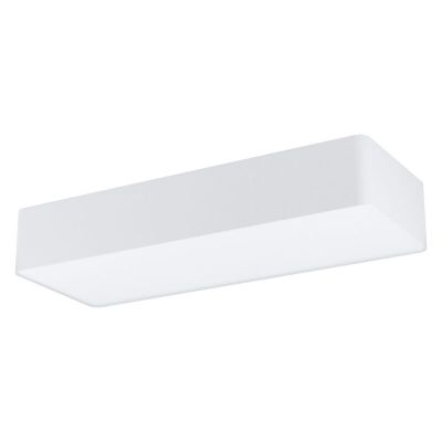 White modern flush ceiling light steel, Samer