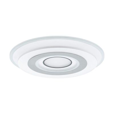 White modern flush ceiling light plastic, Sim, 16W, adjustable light colour LED